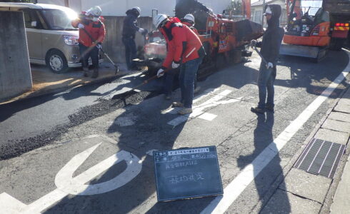 （老）宮子町地内舗装本復旧工事　工事写真