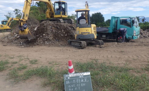 殻運搬処理工事　工事写真