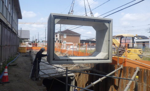 雨水幹線　施工中写真2